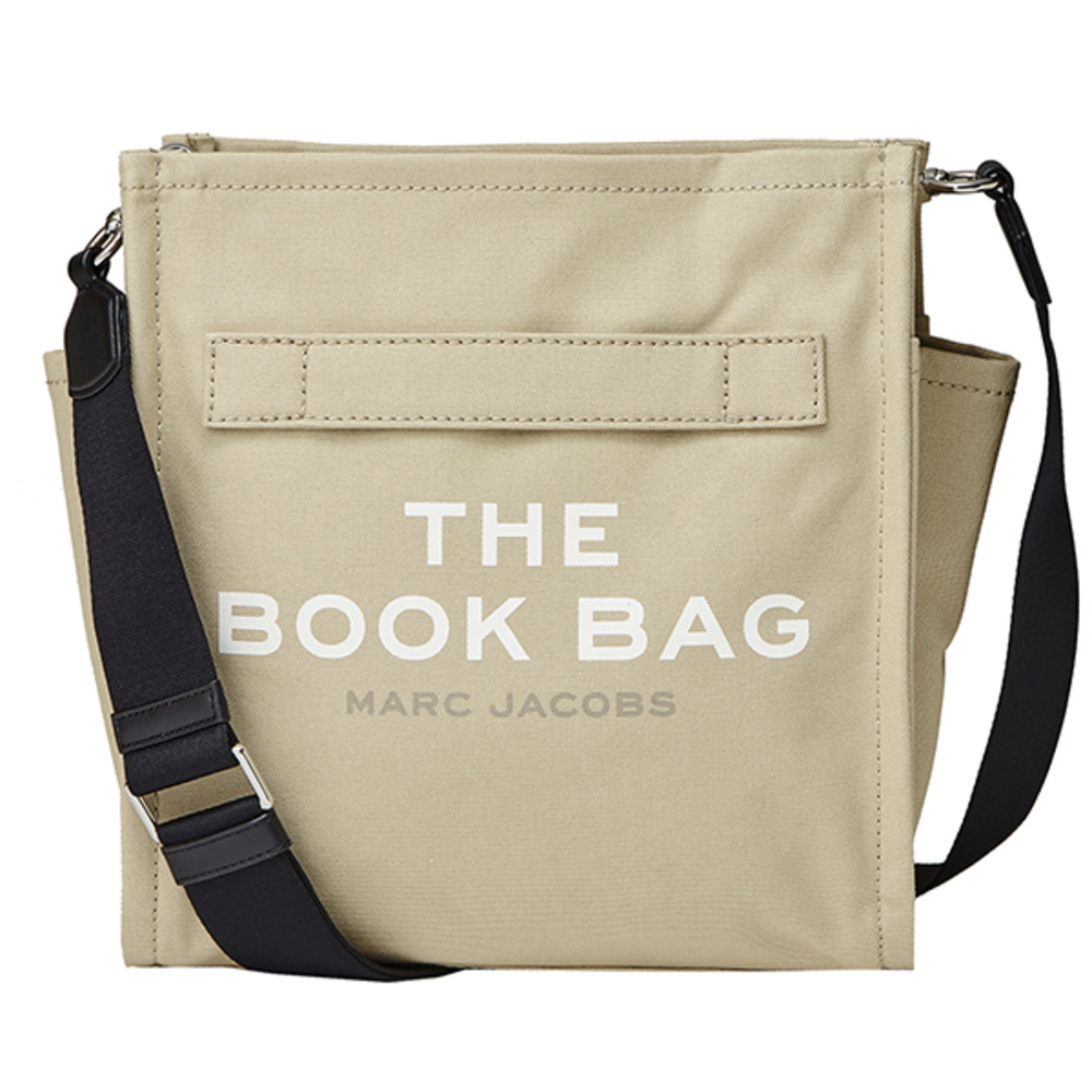 MARC JACOBS The Book Bag Shoulder Bag Leather Beige